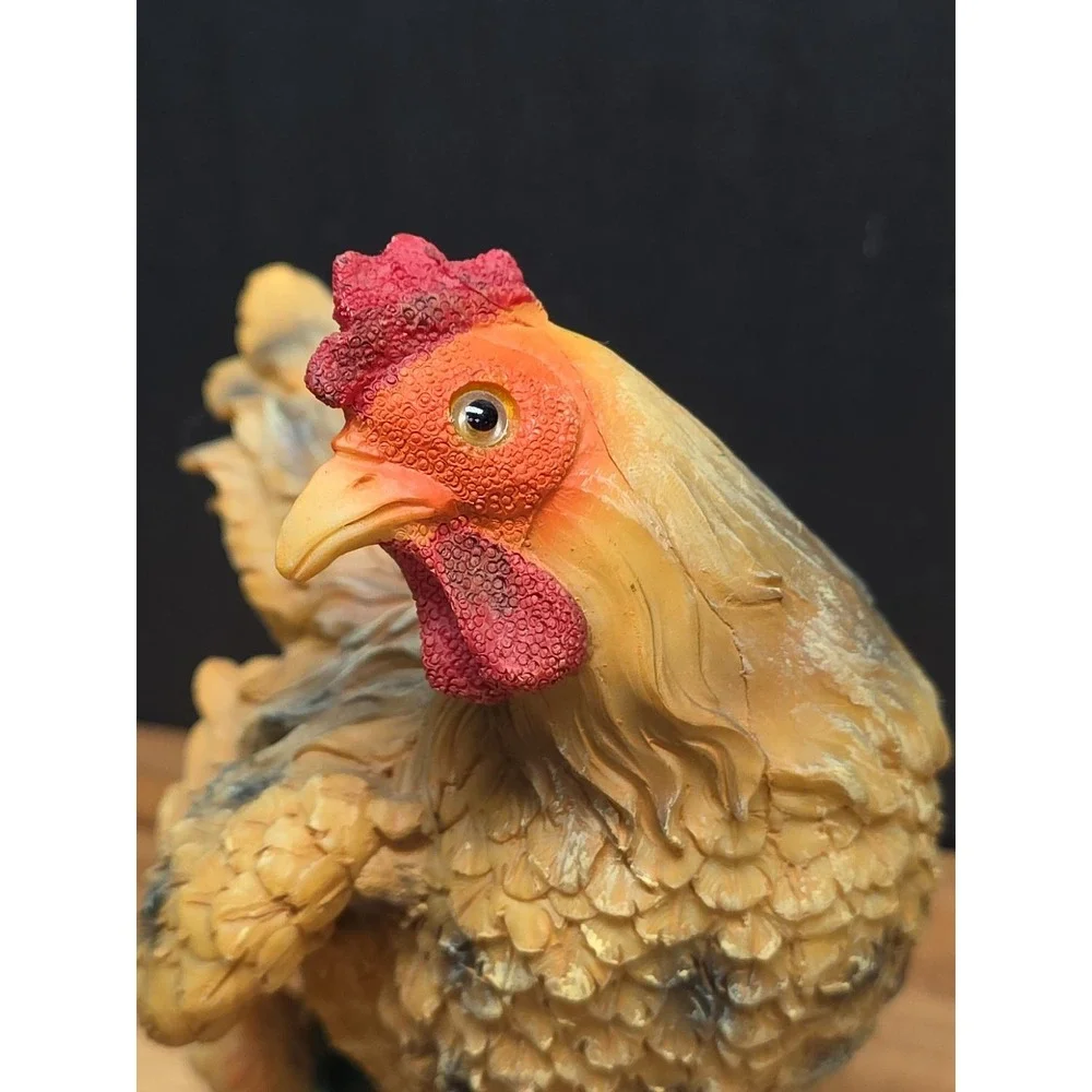 Vintage Music Box Dolgen Corp Hen & 2 Chicks W/ Rooster Crow Sound Tested WORKS!